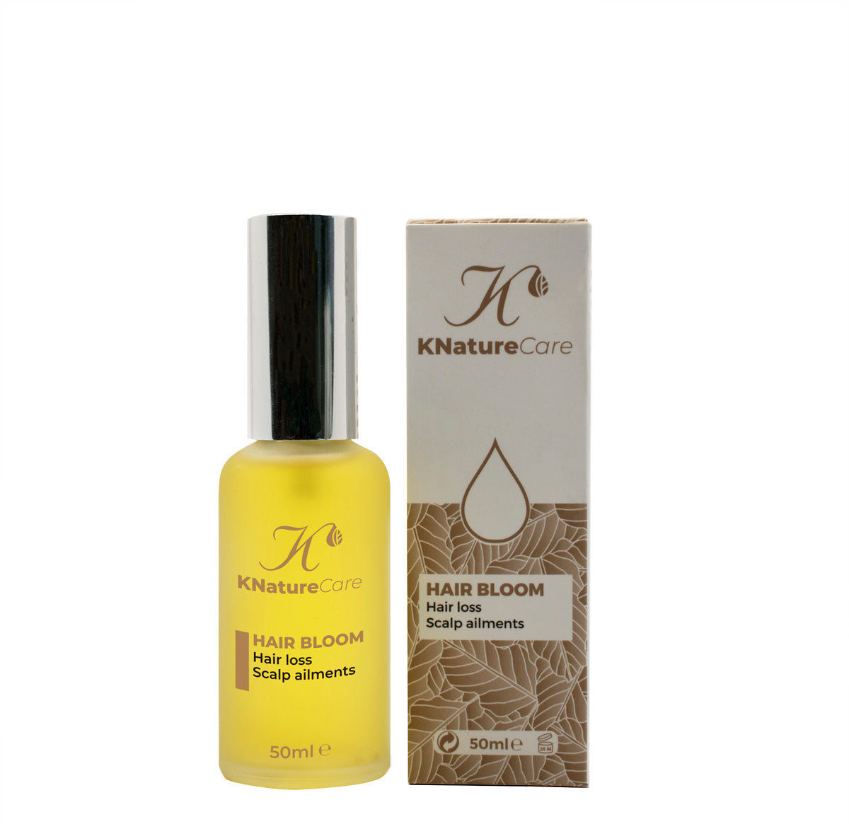 Hair Bloom Scalp Oil box and bottle